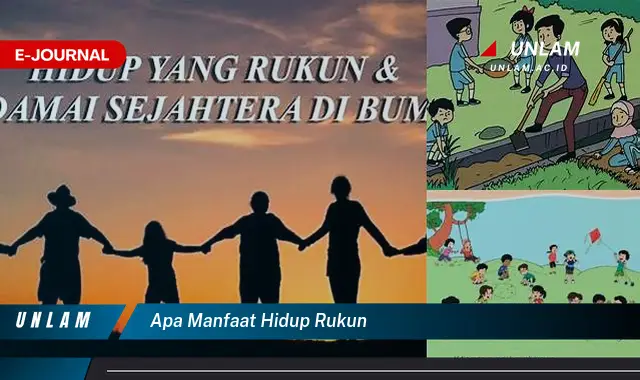 apa manfaat hidup rukun