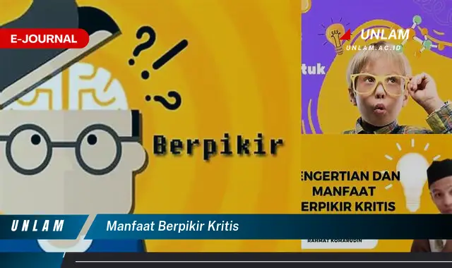 manfaat berpikir kritis