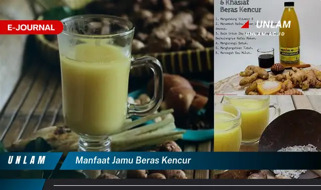 manfaat jamu beras kencur