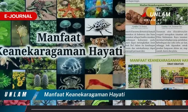 manfaat keanekaragaman hayati