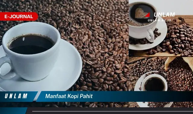 manfaat kopi pahit