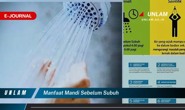 manfaat mandi sebelum subuh