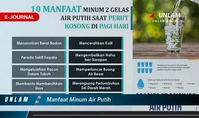 manfaat minum air putih