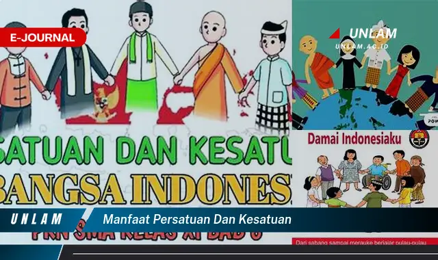 manfaat persatuan dan kesatuan