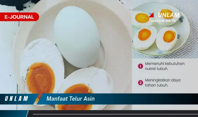 manfaat telur asin